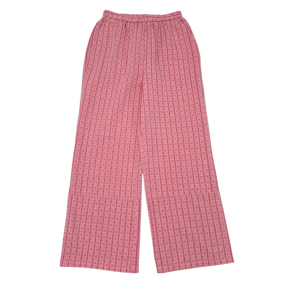 FRNCH Paris Pants Womens Size XS Pink‎ Wide Leg Relaxed Thin Knit Cute NEW